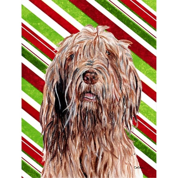 Patioplus Otterhound Candy Cane Christmas Flag Garden Size - PA729762