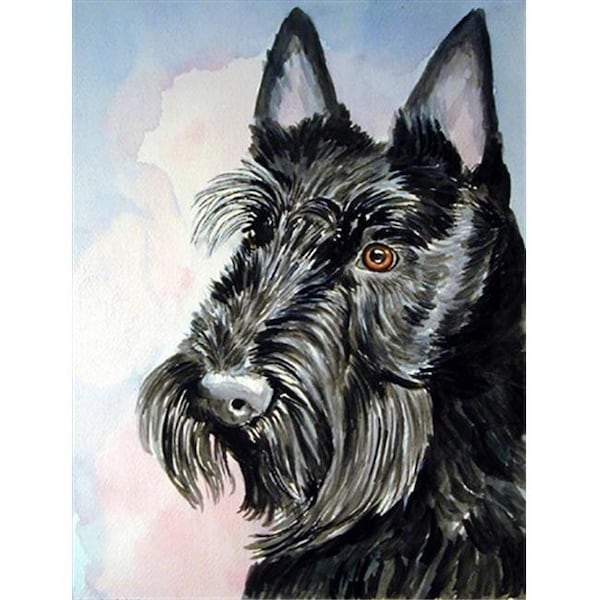 Carolines Treasures Carolines Treasures 7047CHF Scottish Terrier Flag Canvas House Size - 7047CHF