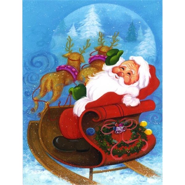 Carolines Treasures Christmas Santa Claus Good Night Flag Garden Size - APH5775GF