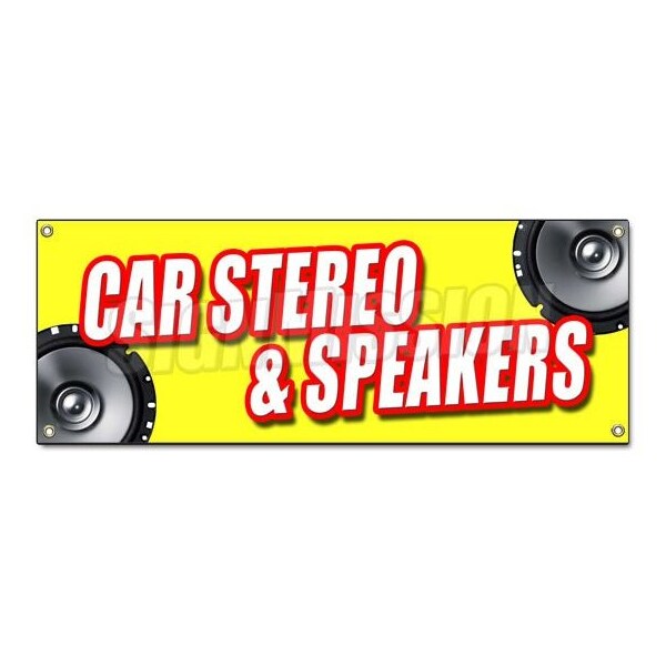 Signmission CAR STEREO & SPEAKERS BANNER SIGN mp3 installation service amplifers - B-CAR STEREO & SPEAKERS