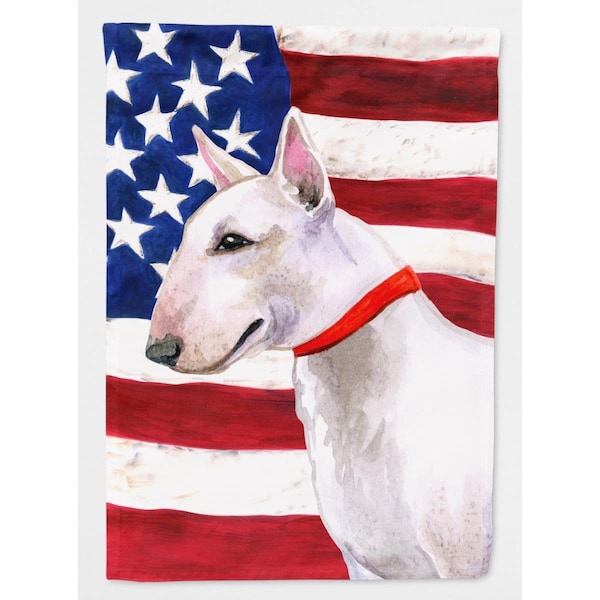 Patioplus Bull Terrier Patriotic Flag Canvas House Size - PA2551728