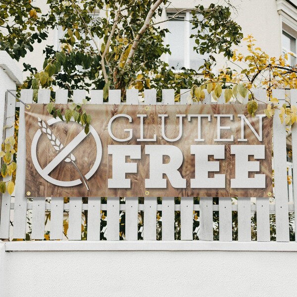 Signmission Gluten Free, 24 Inch x 72 Inch, Vinyl Banner - B-72-30671