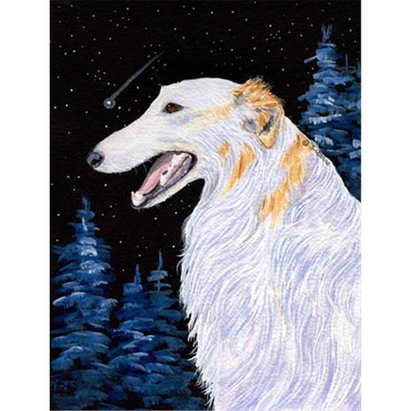 Patioplus 28 x 40 in. Borzoi House Size Canvas Flag - PA55204
