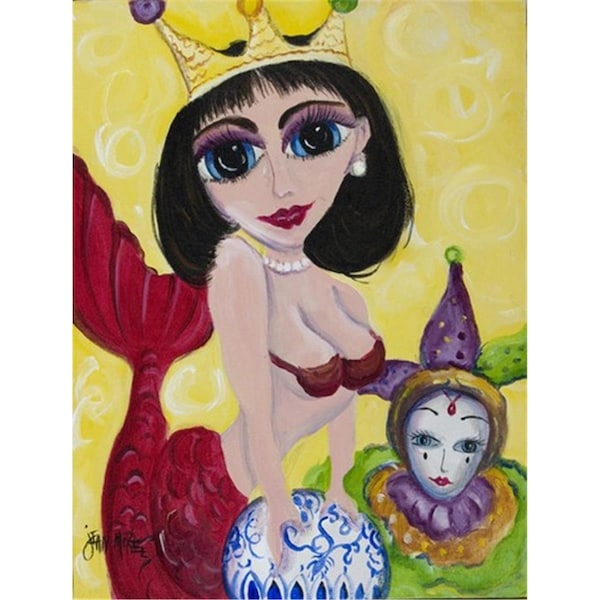 Patioplus Mardi Gras Queen Mermaid Flag Garden Size - PA251480