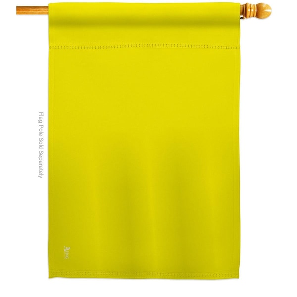 Guarderia Yellow Novelty Merchant 28 x 40 in. Double-Sided Horizontal House Flags for  Banner Garden - GU3903896