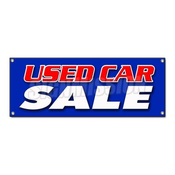 Signmission USED CAR SALE BANNER SIGN cars sell signs dealer dealership store buy here - B-USED CAR SALE