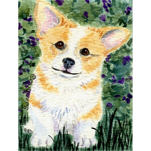 Patioplus 11 x 15 In. Corgi Flag; Garden Size - PA247208