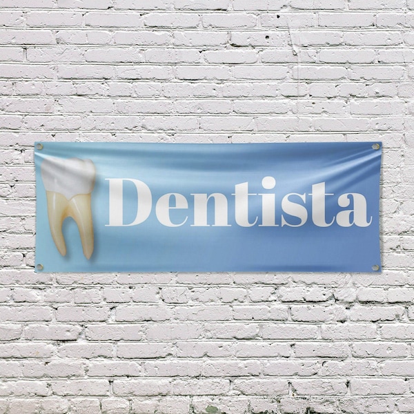 Signmission Dentista, 18 Inch x 48 Inch, Vinyl Banner - B-30542