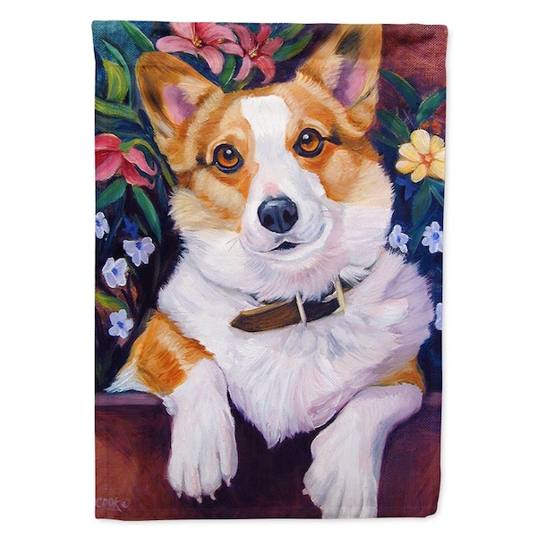 Patioplus Can I help you Corgi Garden Size Flag - PA2552180