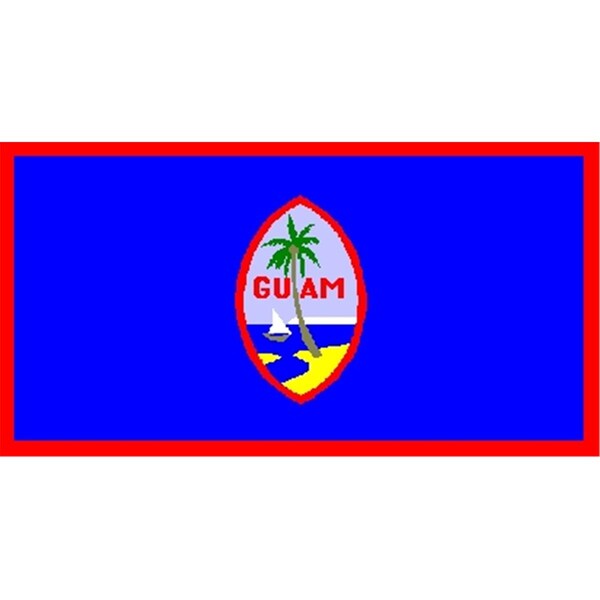 Annin Flagmakers Annin Flagmakers 146680 5 ft. X8 ft. Nyl-Glo Guam Flag - 146680