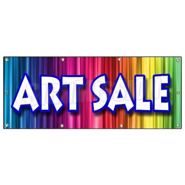 Signmission ART SALE BANNER SIGN artist paint brush supply canvas artwork signs - B-96 ART SALE