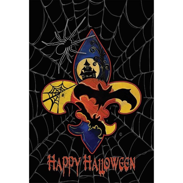 Magnolia Garden Flags 30 x 44 in. Happy Halloween Polyester Garden Flag, Large - MA85664