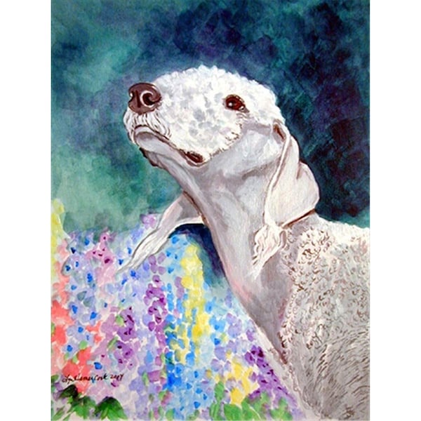 Patioplus 11 x 15 in. Bedlington Terrier Garden Size Flag - PA754510