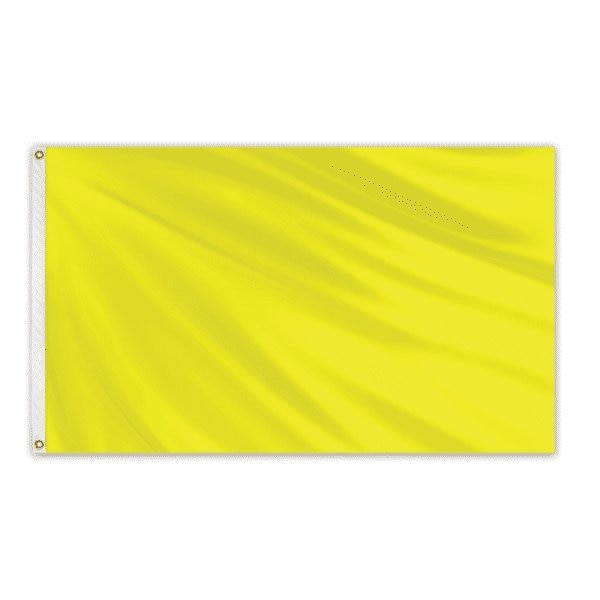 Global Flags Unlimited Solid Color Outdoor Nylon Flag 3' x 5' - FM Yellow - 204664