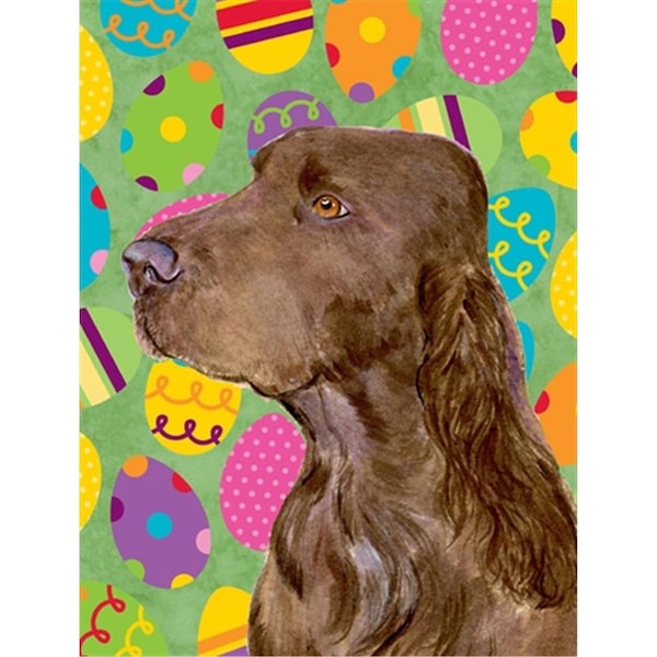 Patioplus 11 x 15 In. Field Spaniel Easter Eggstravaganza Flag; Garden Size - PA246780