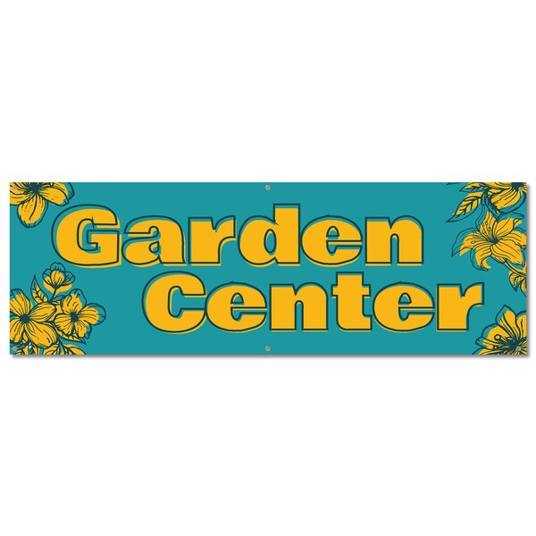 Signmission Garden Center, 24 Inch, Banner - B-72-30380