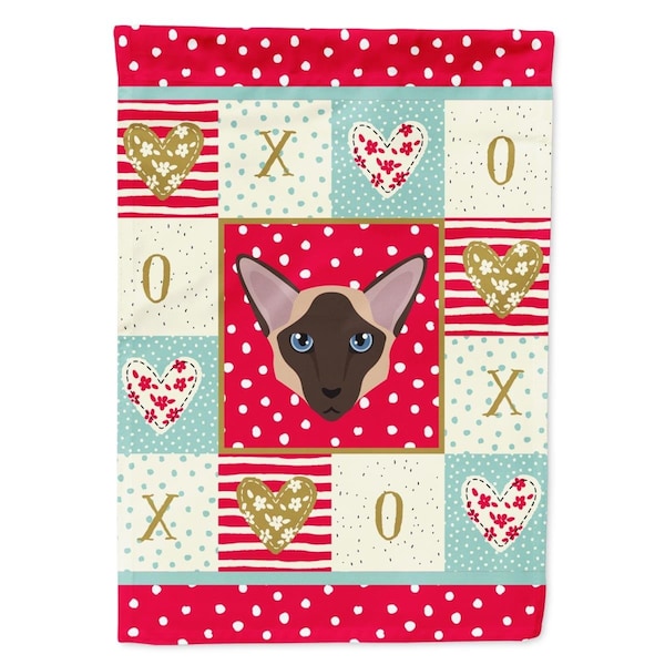 Carolines Treasures 28 x 0.01 x 40 in. Colorpoint Longhair Cat Flag Canvas House Size - CK5104CHF