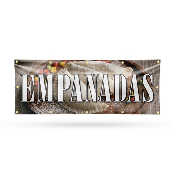 Signmission Empanadas, 48 Inch x 120 Inch, Vinyl Banner - B-120-30559
