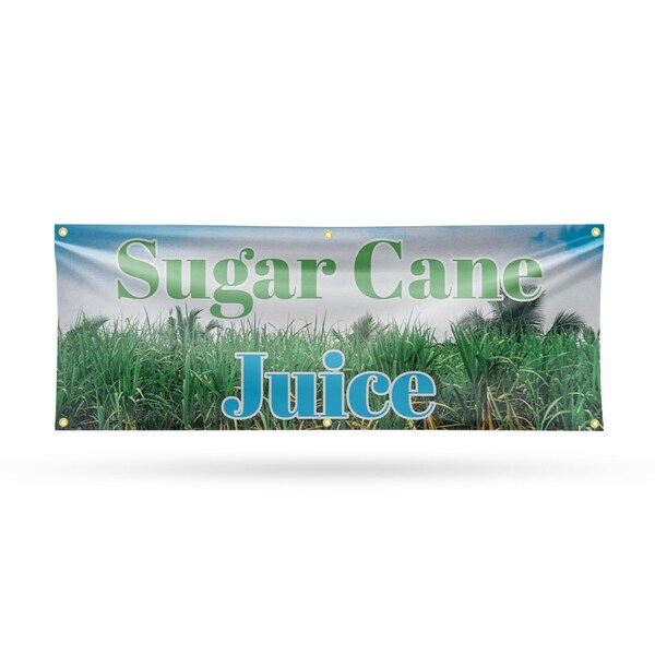Signmission Sugar Cane Juice, 24 Inch x 72 Inch, Vinyl Banner - B-72-30871