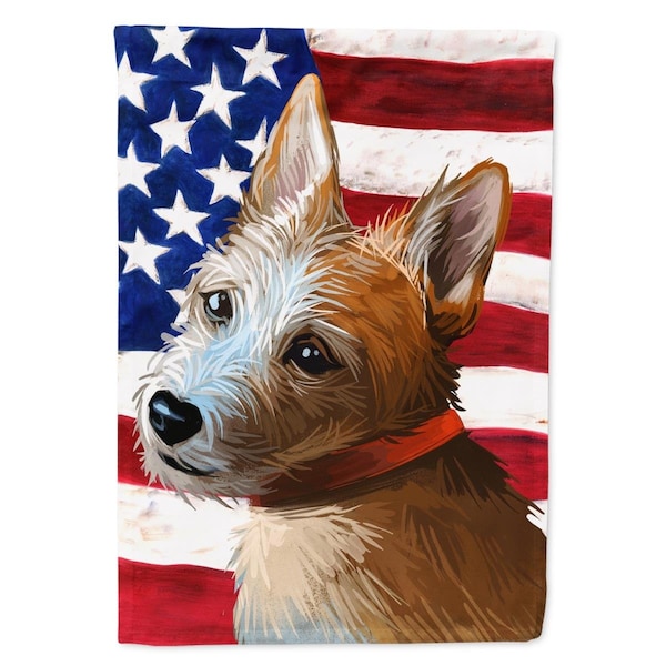 Carolines Treasures Portuguese Podengo Dog American Garden Flag - 11 x 0.01 x 15 in. - CK6659GF