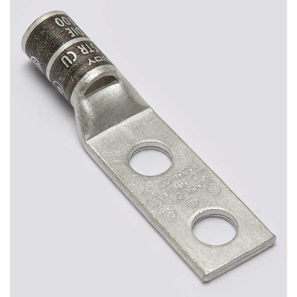 Conector de compresión de láminas de dos agujeros Burndy, calibre 2/0 AWG - YA26L2TC38.