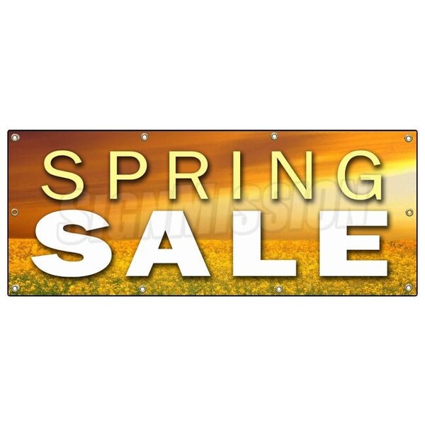 Signmission SPRING SALE BANNER SIGN store clearance signs huge storewide - B-96 SPRING SALE