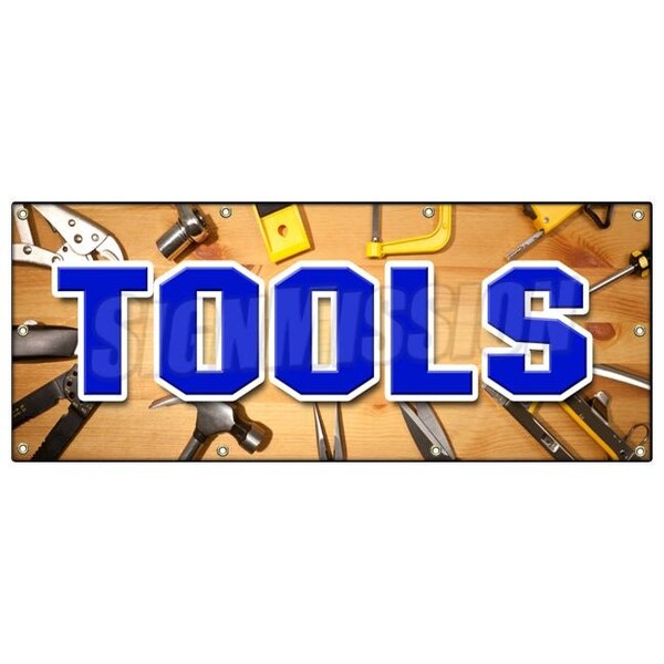 Signmission TOOLS BANNER SIGN power hand rental discount sales professional repair - B-96 TOOLS
