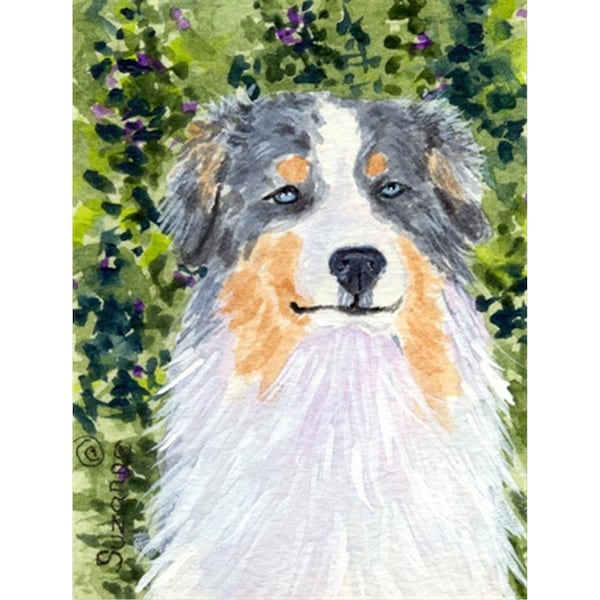 Carolines Treasures 28 x 40 in. Australian Shepherd House Size Canvas Flag - SS8731CHF