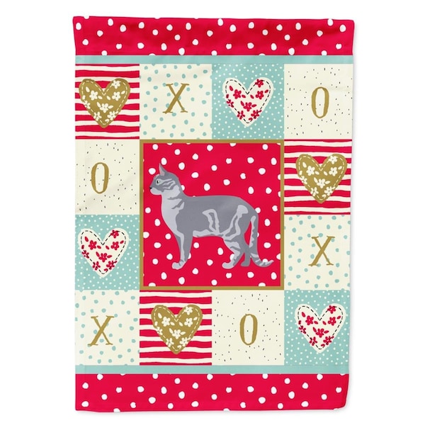 Carolines Treasures 28 x 0.01 x 40 in. Australian Mist No.2 Cat Love Canvas House Flag - CK5557CHF