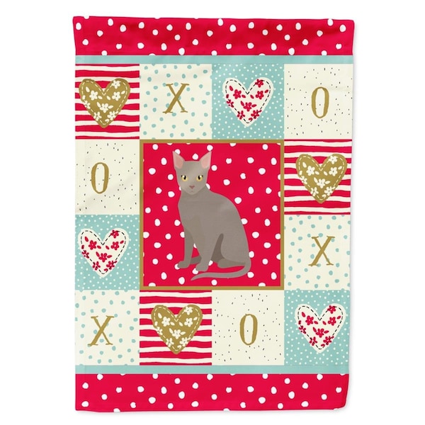 Carolines Treasures Malayan Cat Love Garden Outdoor Flags - CK5769GF