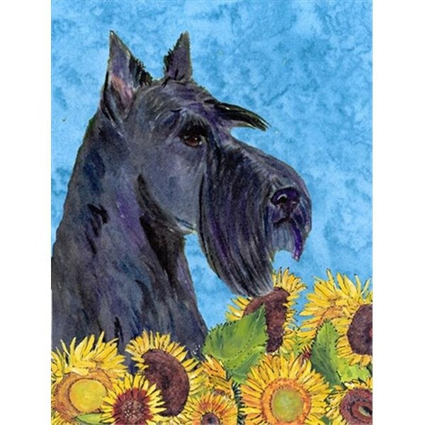 Carolines Treasures Carolines Treasures SS4163CHF 28 x 40 In. Scottish Terrier Flag Canvas; House Size - SS4163CHF