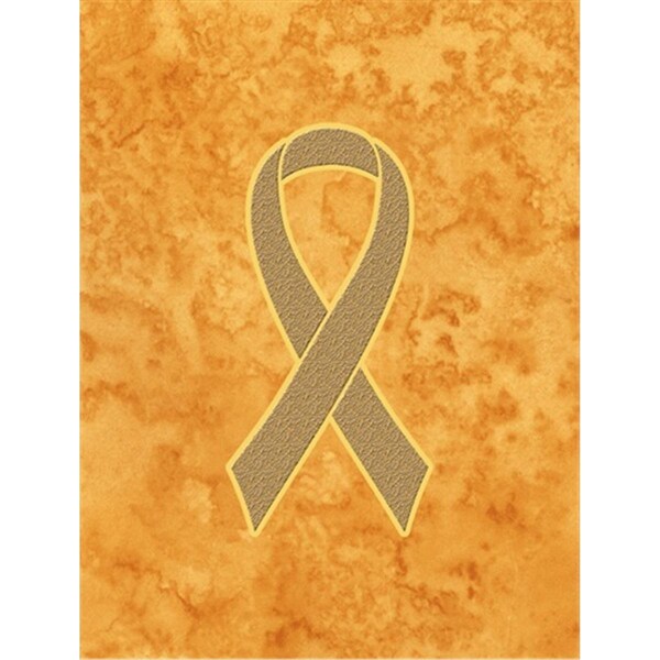Patioplus Peach Ribbon for Uterine Cancer Awareness Garden Flag Size - 11 x 15 In. - PA759135
