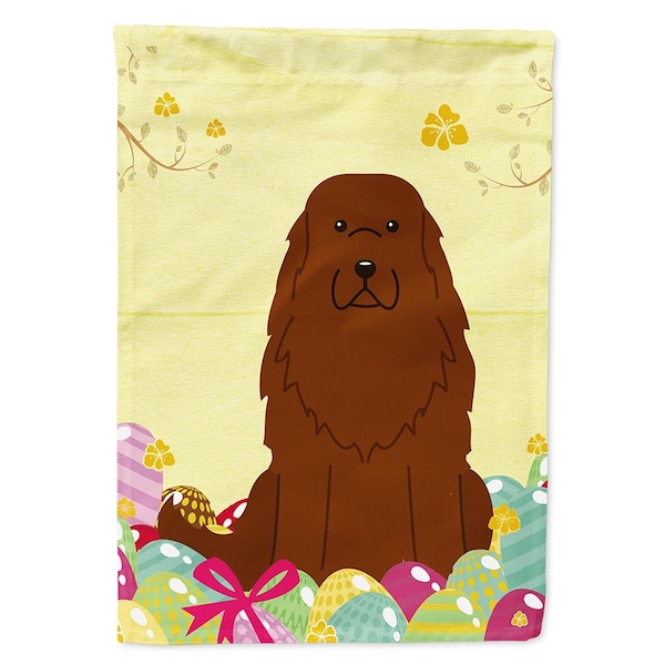 Carolines Treasures Easter Eggs Caucasian Shepherd Dog Flag Canvas House Size - BB6050CHF