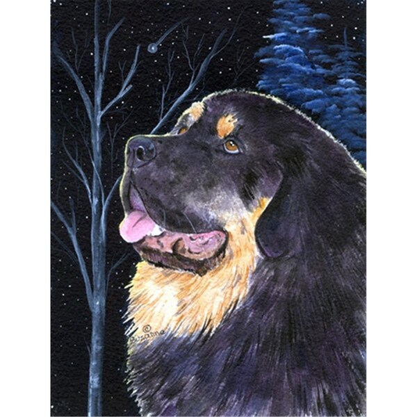 Carolines Treasures 11 x 15 in. Starry Night Tibetan Mastiff Garden Size Flag - SS8552GF