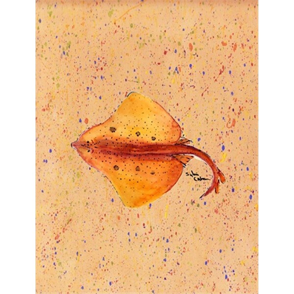 Patioplus 28 x 40 in. Stingray Stingray Flag Canvas House Size - PA2554826