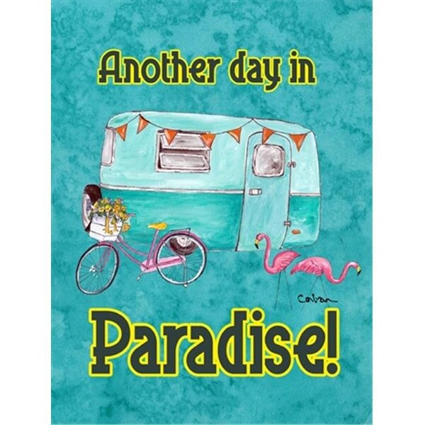 Carolines Treasures Carolines Treasures 8758GF 11 x 15 in. Another Day in Paradise Garden Size Flag - 8758GF