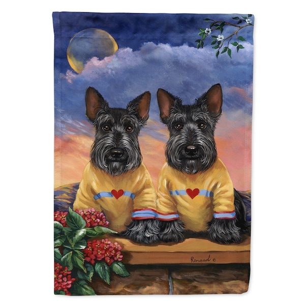 Carolines Treasures 28 x 0.01 x 40 in. Scottie Soulmates Canvas House Flag - PPP3182CHF