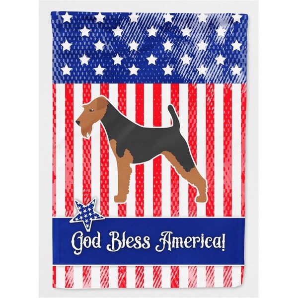 Carolines Treasures USA Patriotic Airedale Terrier Flag Garden Size - CA66714