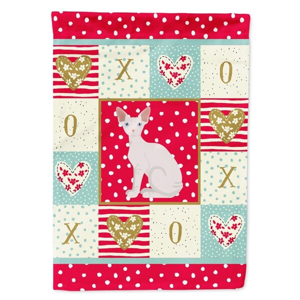 Carolines Treasures 11 x 0.01 x 15 in. Sphynx Cat Love Garden Flag - CK5794GF