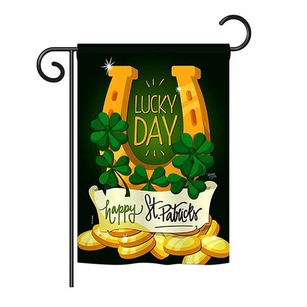 Gardencontrol 13 x 18.5 in. Lucky Day Spring St Patrick Impressions Decorative Garden Flag - GA1485917