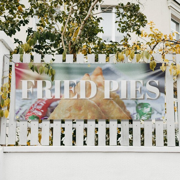 Signmission Fried Pies, 24 Inch x 72 Inch, Vinyl Banner - B-72-30661