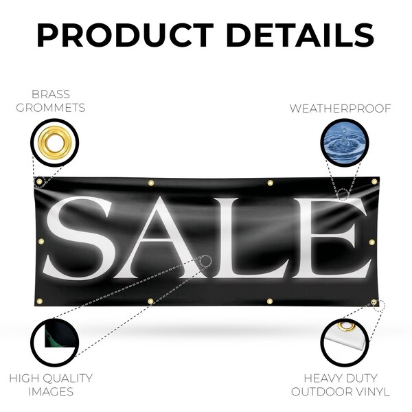 Signmission Sale, 36 Inch x 96 Inch, Vinyl Banner - B-96-30847