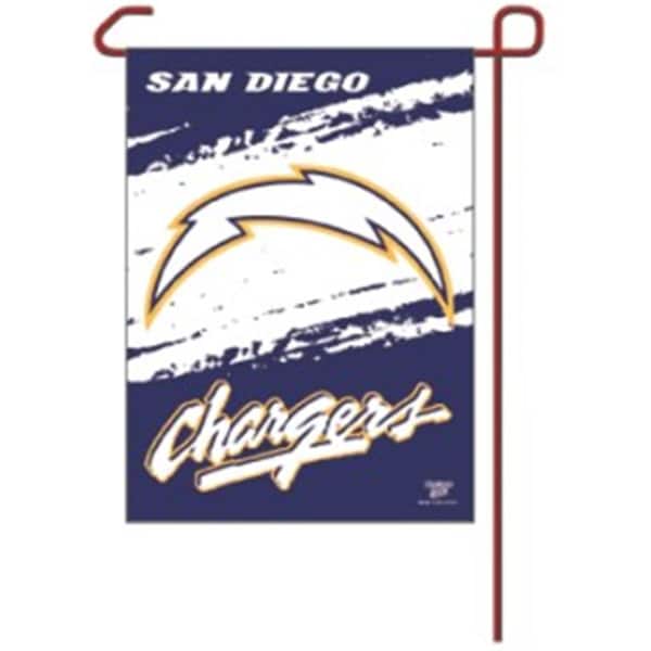 Caseys Los Angeles Chargers Flag 12x18 Garden Style 2 Sided - 3208508383