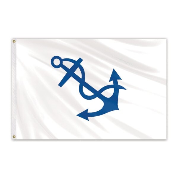 Global Flags Unlimited Fleet Captain Officer Outdoor Nylon Flag 12"x18" - 203946