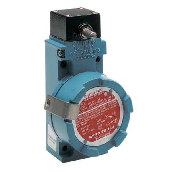 Interruptor de límite a prueba de explosiones Honeywell, sin palanca, rotativo, 2NC/2NO, 10A @ 600V AC, Ubicación del actuador: Lateral - BXN4L