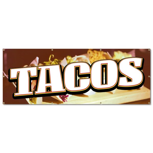 Signmission Tacos, 36 Inch, Banner - B-96-30426