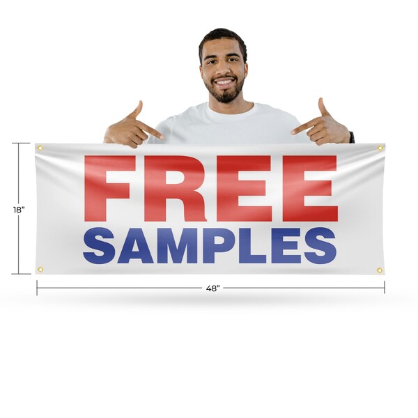 Signmission Free Samples, 18 Inch x 48 Inch, Vinyl Banner - B-30646