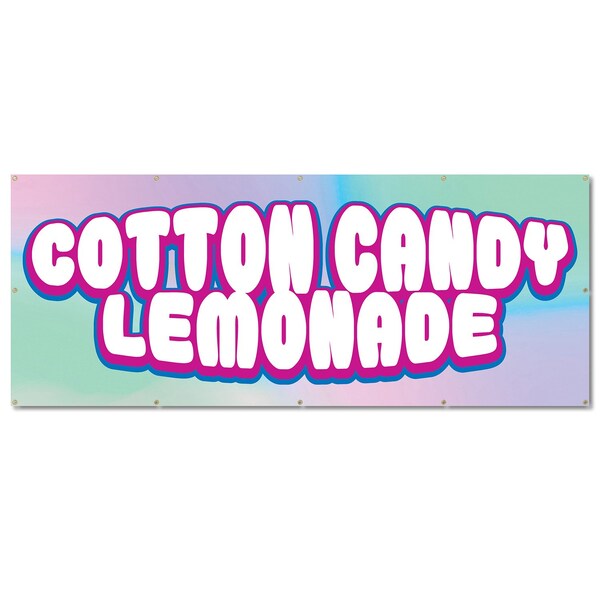 Signmission Cotton Candy Lemonade, 48 Inch, Banner - B-120-30365