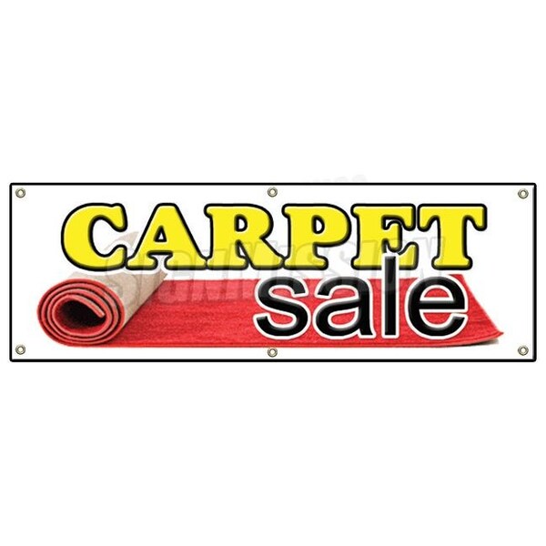 Signmission CARPET SALE BANNER SIGN store carpeting signs remnants wall to wall area rug - B-72 CARPET SALE