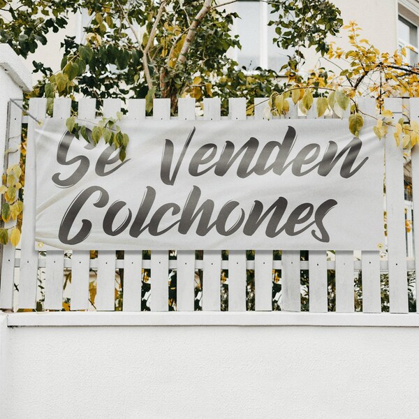 Signmission Se Venden Colchones, 18 Inch x 48 Inch, Vinyl Banner - B-30850
